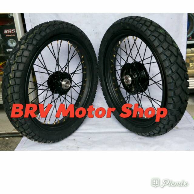 Velg W 175 Ples Ban - Paketan Velg W 175 Ples Ban Swallow Full Set Tromol Ori Siap Pasang Ring 17