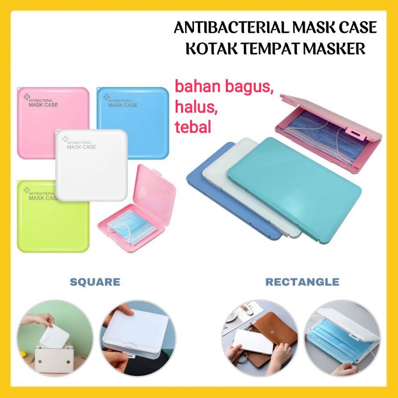 Kotak Masker Mask Case Kotak Tempat Simpan Masker Bahan Plastik Tempat Masker KN95 Medis Duckbill