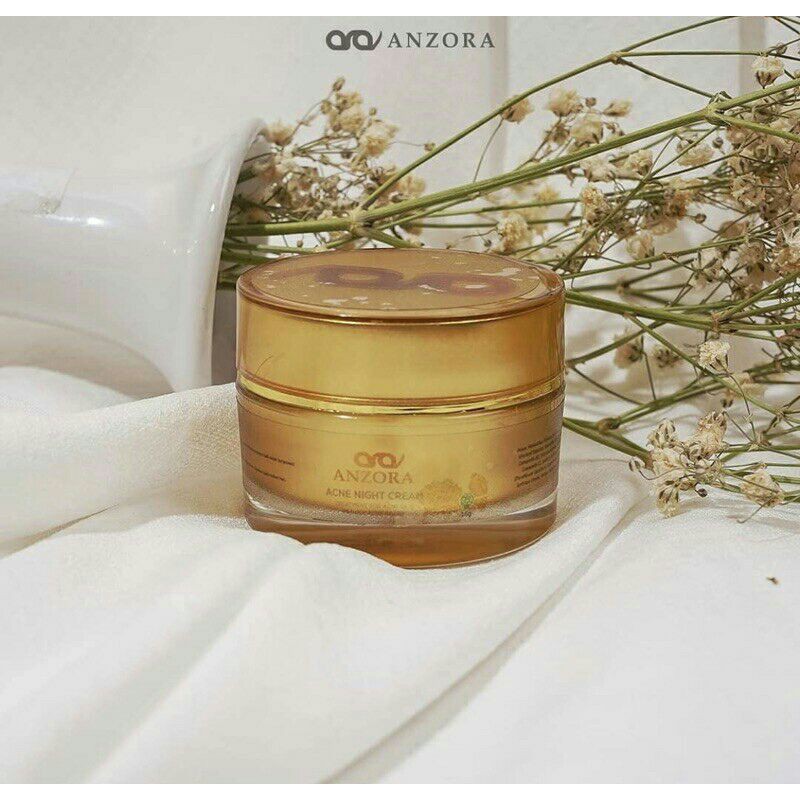 NIGHT CREAM ACNE ANZORA / CREAM MALAM ACNE ANZORA BPOM ORIGINAL