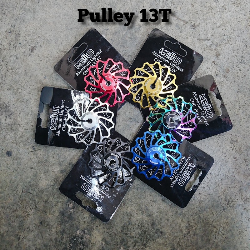 Pulley RD Meijun 13 T rear derailleur Ceramic Bearing Loncer Ringan