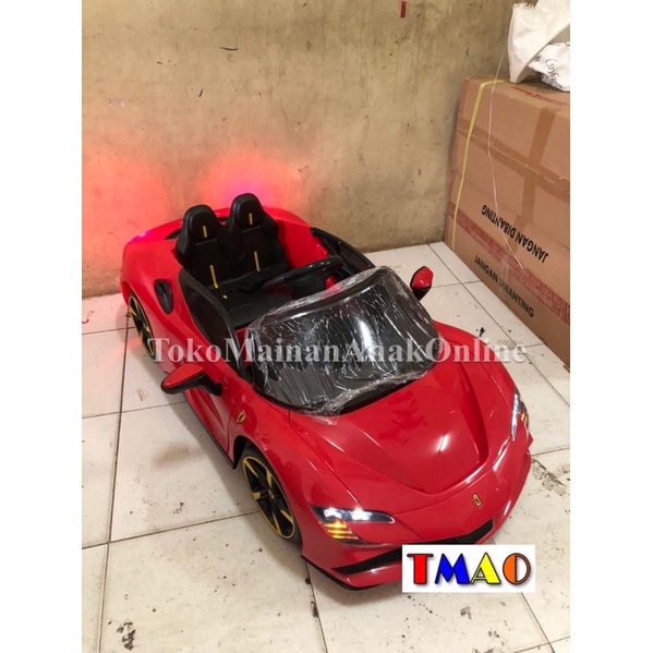 Mobil aki PMB 6188 VARSA Ferrari Lamborghini M6188 Remote Mainan Anak-2