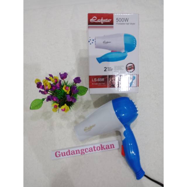 Hair Dryer Mini Lipat Ladystar LS-658 Foldable Hair Dryer - Hair dryer mini
