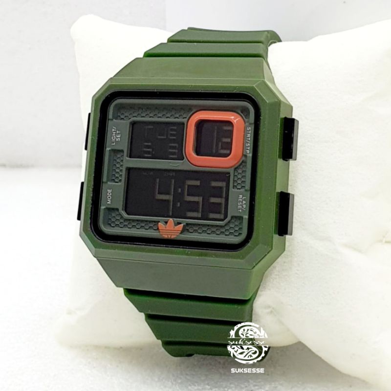 JAM TANGAN ADIDAS DIGITAL CURITIBA ADH2770 A16632 | JAM TANGAN PRIA DIGITAL KEREN | JAM TANGAN DIGITAL PERSEGI  KOTAK