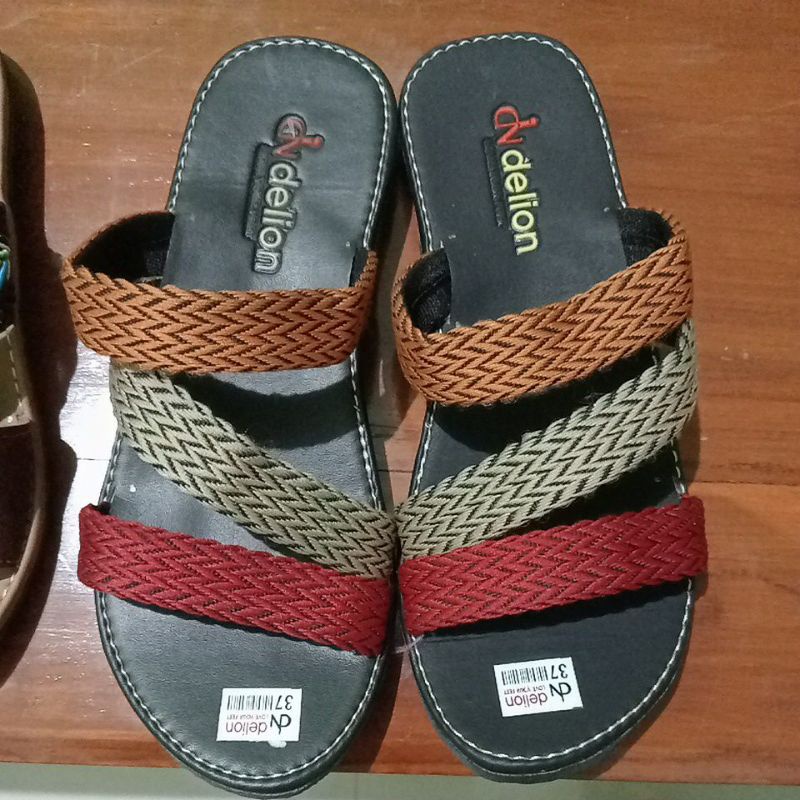 SANDAL WANITA TURKI MODEL SLEMPANG TERBARU /SANDAL WANITA ETNIK