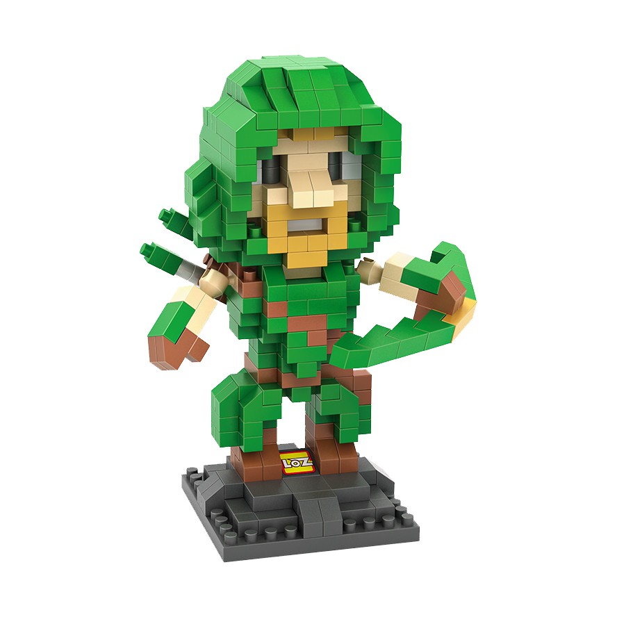 Balok Susun Mainan Anak LOZ 9521 Green Arrow Dead Pool Bricks Blocks