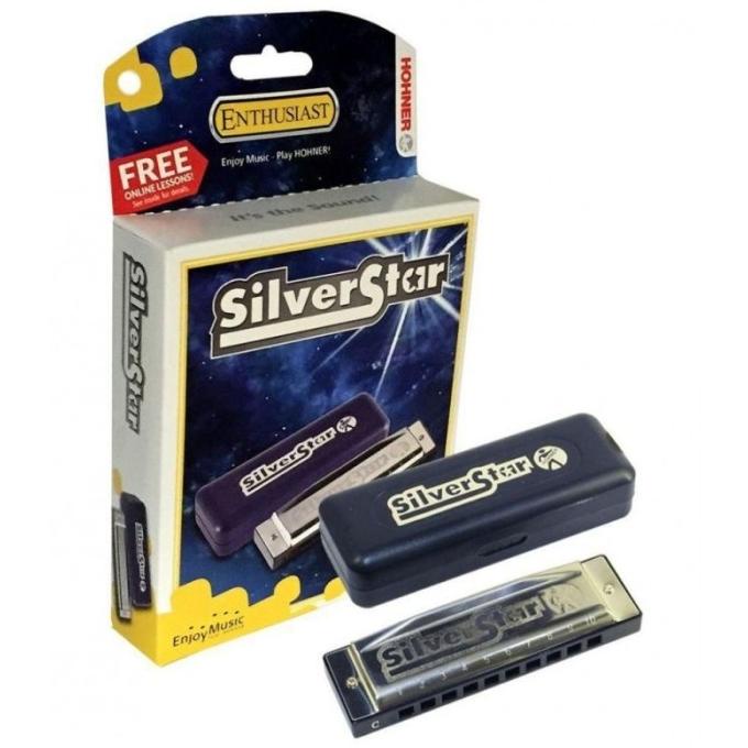 Harmonica Harmonika Hohner Silver Star 10 Hole Diatonic Pop Folk Music Original|Asli|Premium|Diskon|