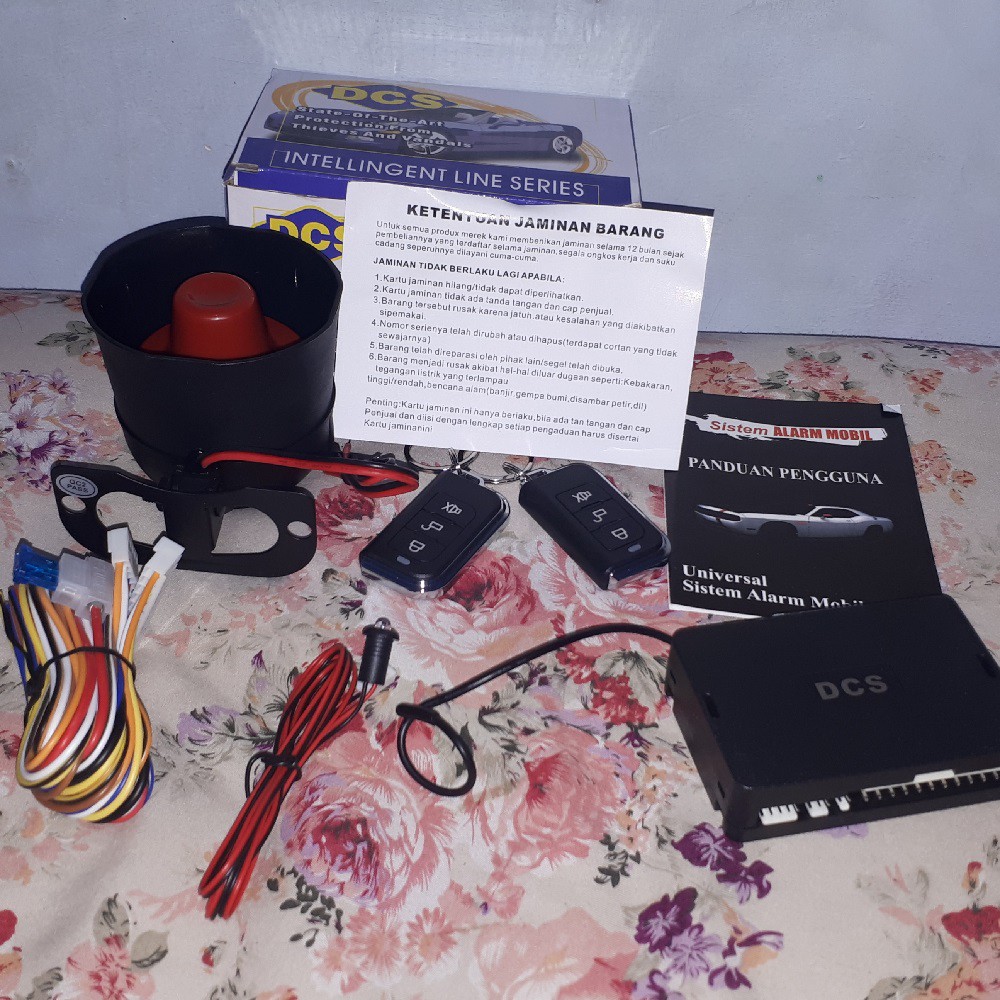 TERMURAH  Car Alarm Mobil DCS KOMPLIT T207 T245 T226 T289 T291 suara TUK TUK Original Universal Semua Mobil 12V