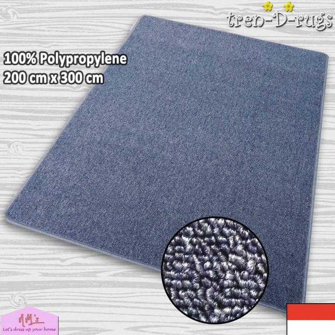 Karpet bulu permadani jumbo alas lantai ruang tamu polos minimalis NMs