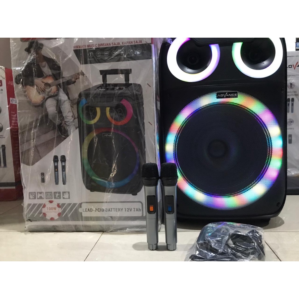 ADVANCE K1512-H SPEAKER PORTABLE BLUETOOTH 15 INCH