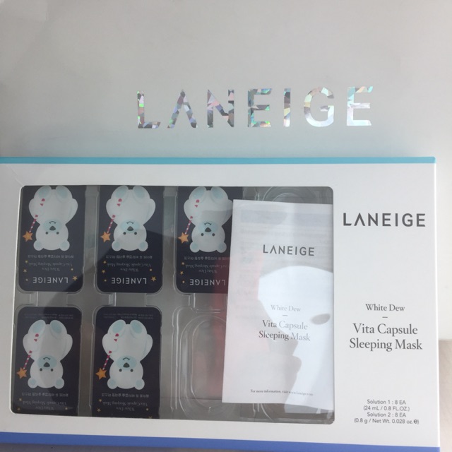 Preloved-LANEIGE White Dew Vita Capsule Sleeping Mask