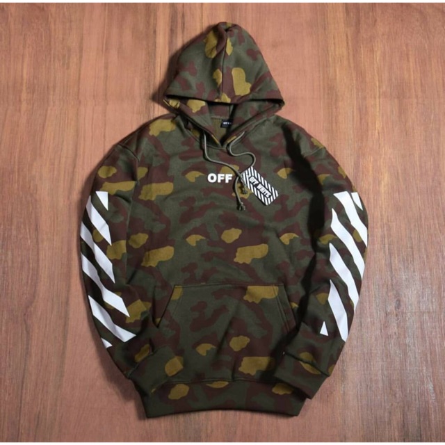 off white army hoodie