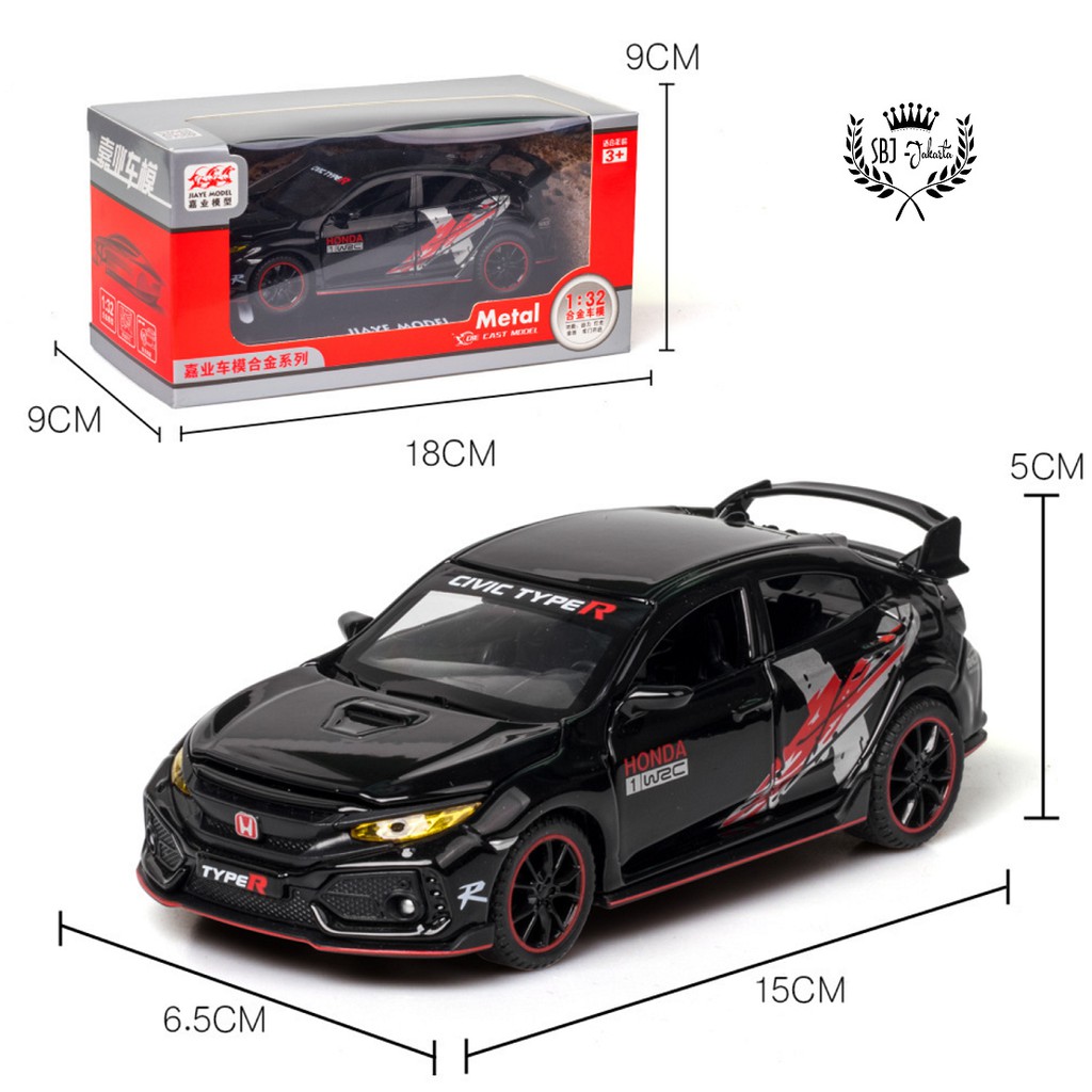 DIECAST MINIATUR MOBIL HONDA TYPE R LIMITED EDITION 1:32 METAL SERIES