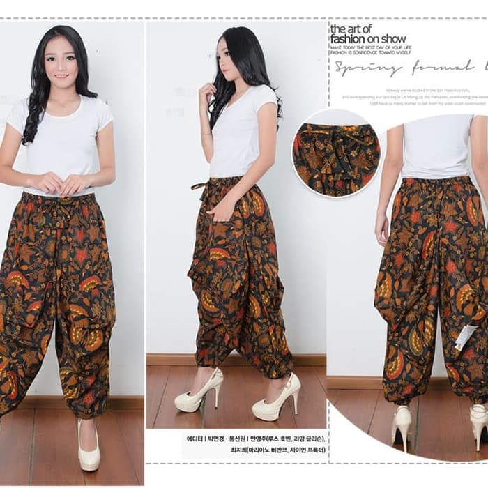 SB Collection Celana Panjang Alifia Longpants Aladin Joger Batik Wanita