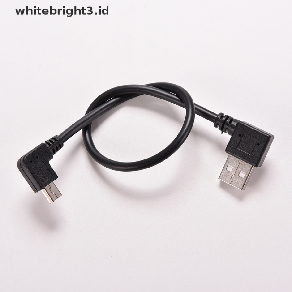 (whitebright3.id) Kabel Adapter USB 2.0 Male Ke Mini B 5P Sudut Kanan