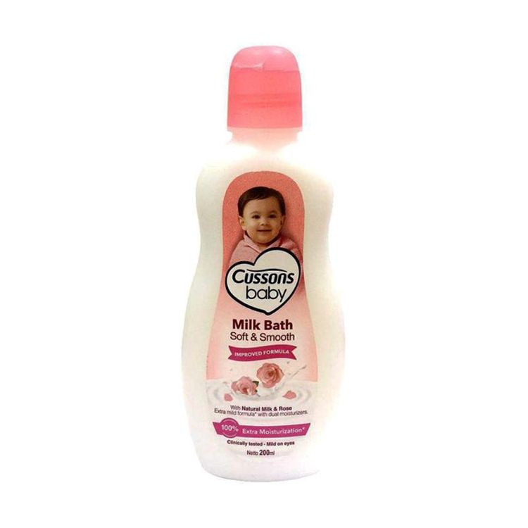 Cussons Baby Milk Bath Soft & Smooth Botol 100ml - 200ml