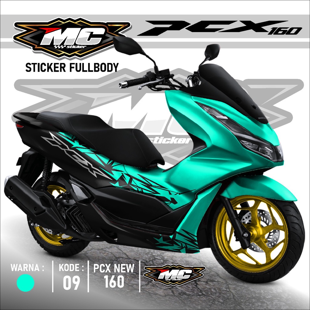 (PREMIUM) MC Cutting Stiker - Decal Stiker PCX 160 Full body 2022 - Dekal PCX 160 NEW 2021 2022 Terb