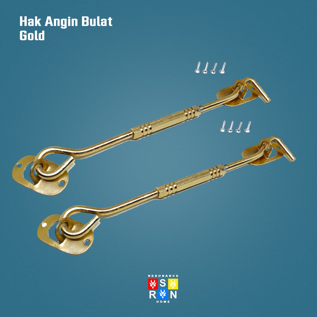 Hak Angin Segi Gold 20cm / Window Hook Resonance Home