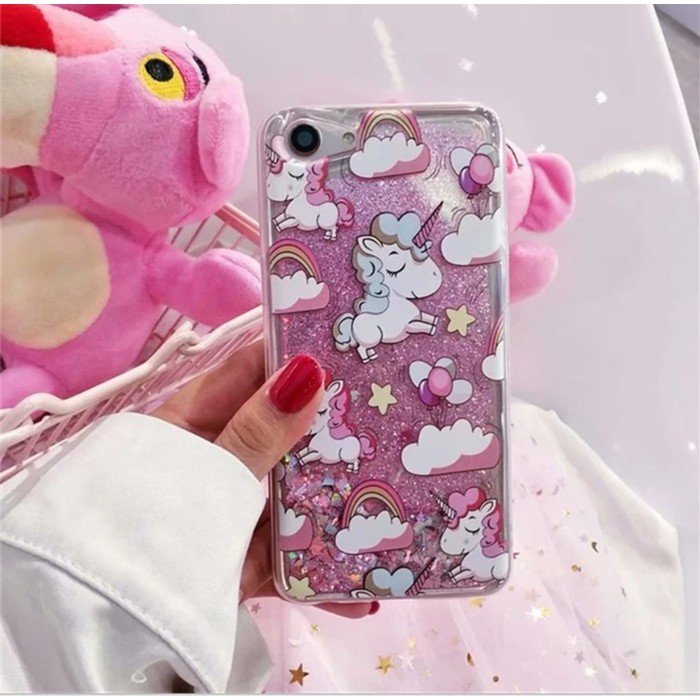 Softcase Glitter Liquid Quicksand Cover Case Casing HP Xiaomi MiA1