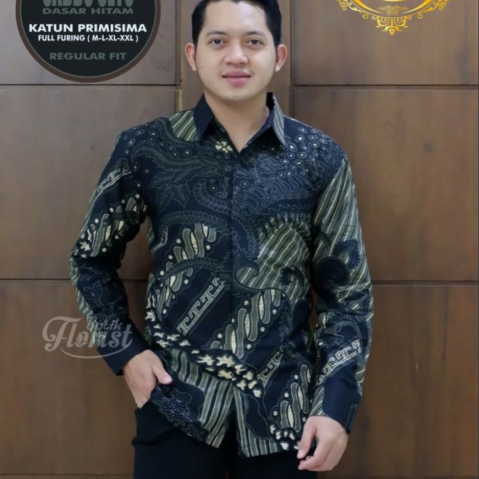 Kemeja Batik Lengan Panjang SABDO SETO Baju Batik Panjang Batik Lapis Furing Terbaru