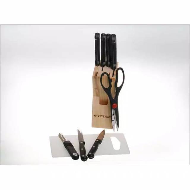 Vicenza V910K Stainles Steel Knife Set - Hitam