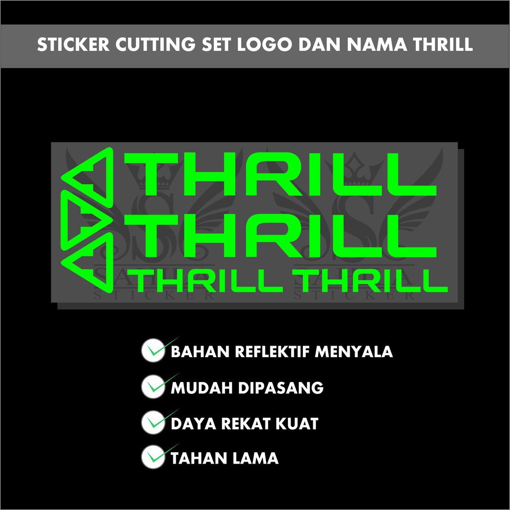 STICKER CUTTING SEPEDA THRILL CUTTING STICKER