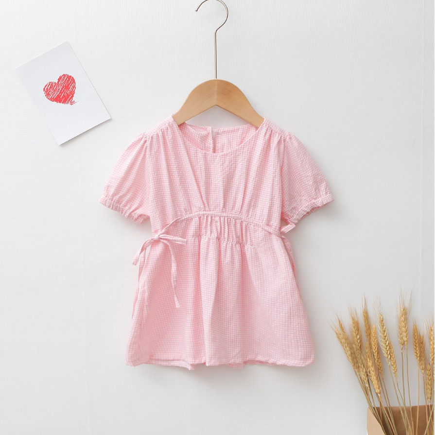 Dress 0-3 Tahun Gaun Baju Bayi Import Pakaian Anak Perempuan Rumah Korea Korean Girl Styles Puff