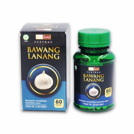 Ekstrak Bawang Lanang BIO GOLD | Kapsul Garlic Tunggal 60 kapsul