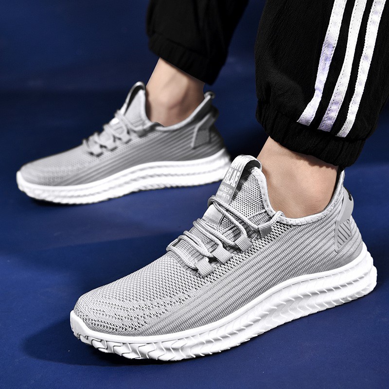 Leedoo Sepatu Running Sneakers Pria Sepatu Bahan Mesh Breathable MR109