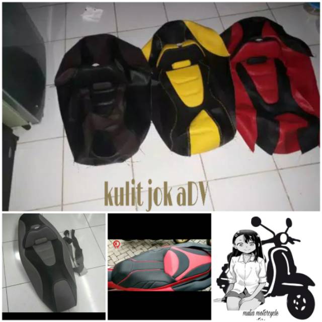 Kulit jok adv custom modifikasi jok honda adv