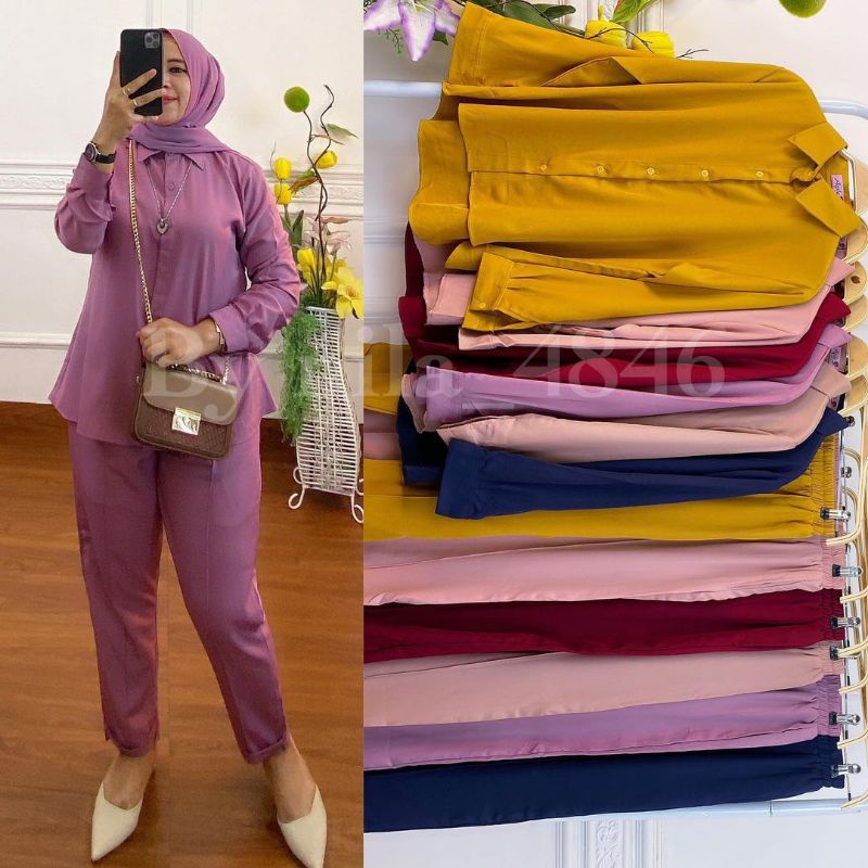 NEW!!! [ COD] BAYAR DI TEMPAT | ONE SET ORIGINAL SHAKILA PREMIUM | PAKAIAN WANITA | ONE SET SALSABILA | SETELAN WANITA | FASHION MUSLIM | SET POLOS WANITA | SETELAN KEKINIAN | SETELAN MODERN~MDHBROTHER | STELAN POLOS WANITA | Kode DN