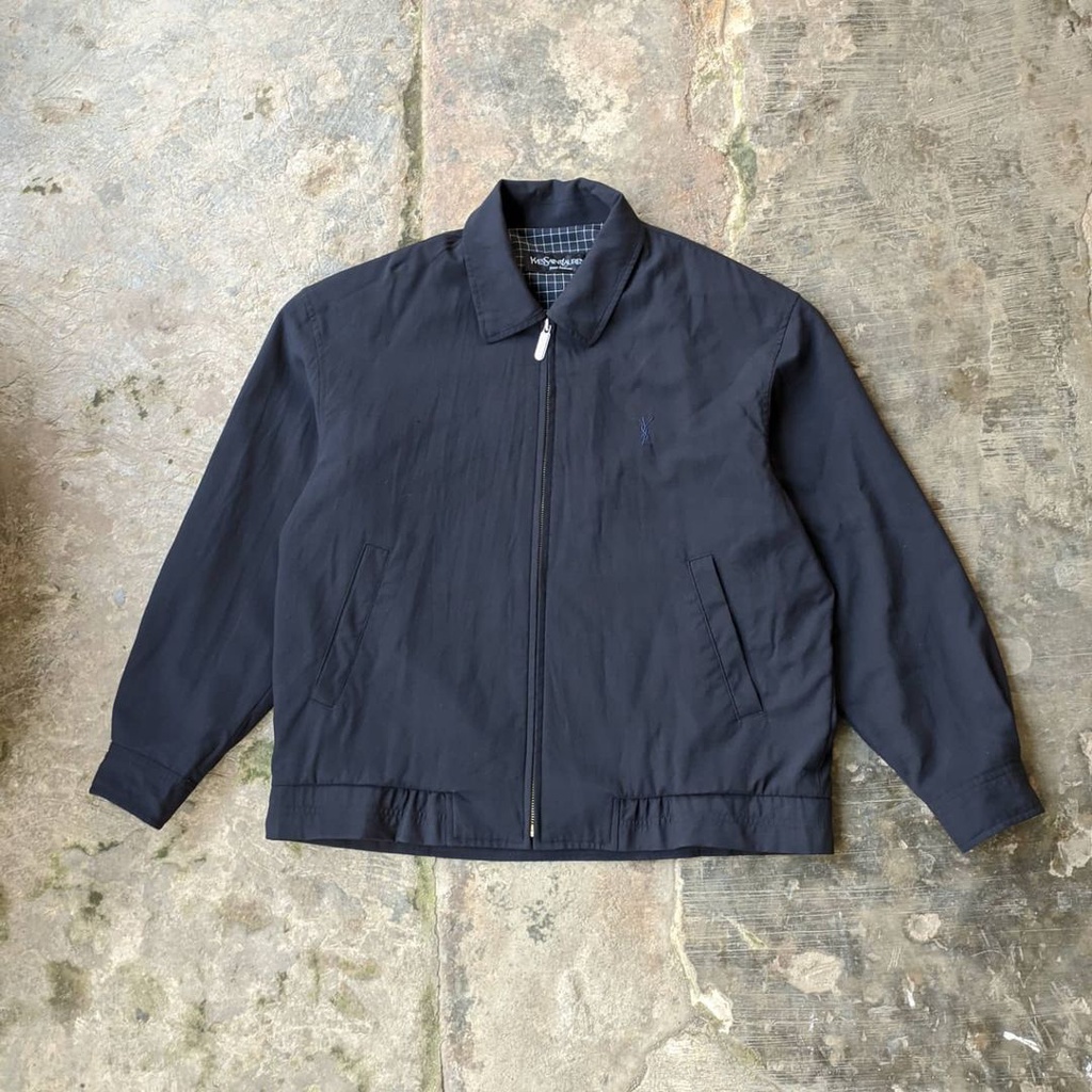 Vintage Jaket YSL Hitam Original Second