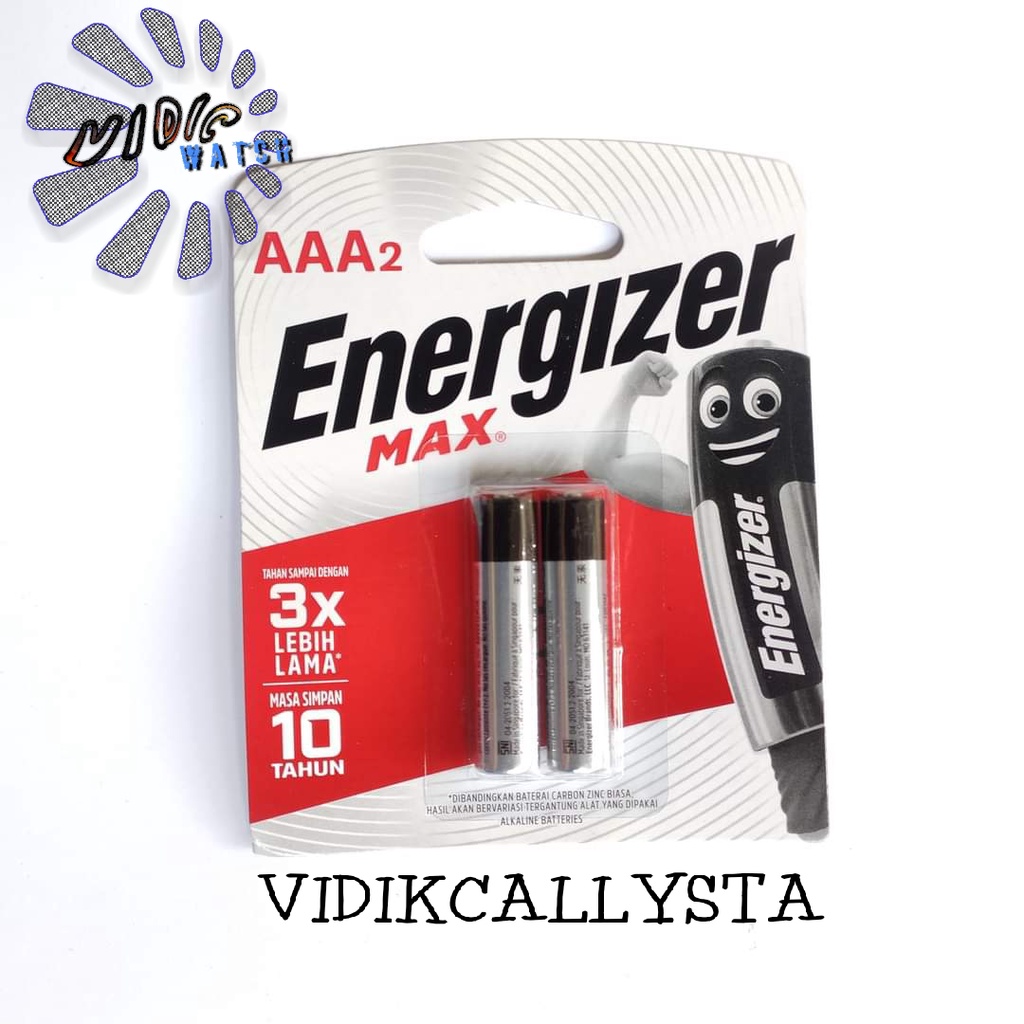 BATERAI ENERGIZER MAX AA AAA A3 A2 E91 BP2 LR 6 / AAA A3 E92 BP3 LR03 1.5V ASLI ISI 2