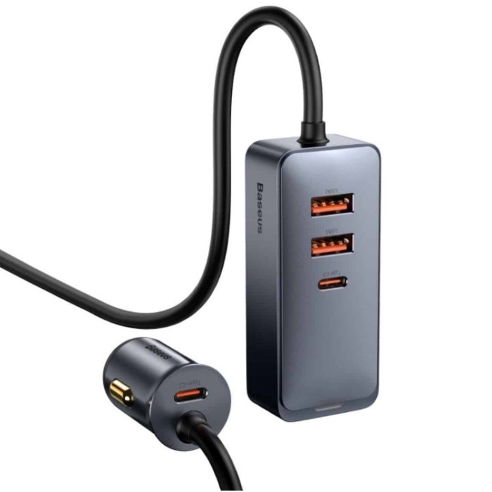 BASEUS 120W Car Charge 4 Port USB Charge QC 3.0 PD 3.0 120W - CCBT