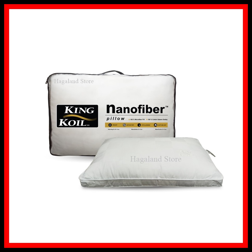BANTAL KING KOIL NANOFIBER ORIGINAL / BANTAL KEPALA KING KOIL NANO FIBER SOFT
