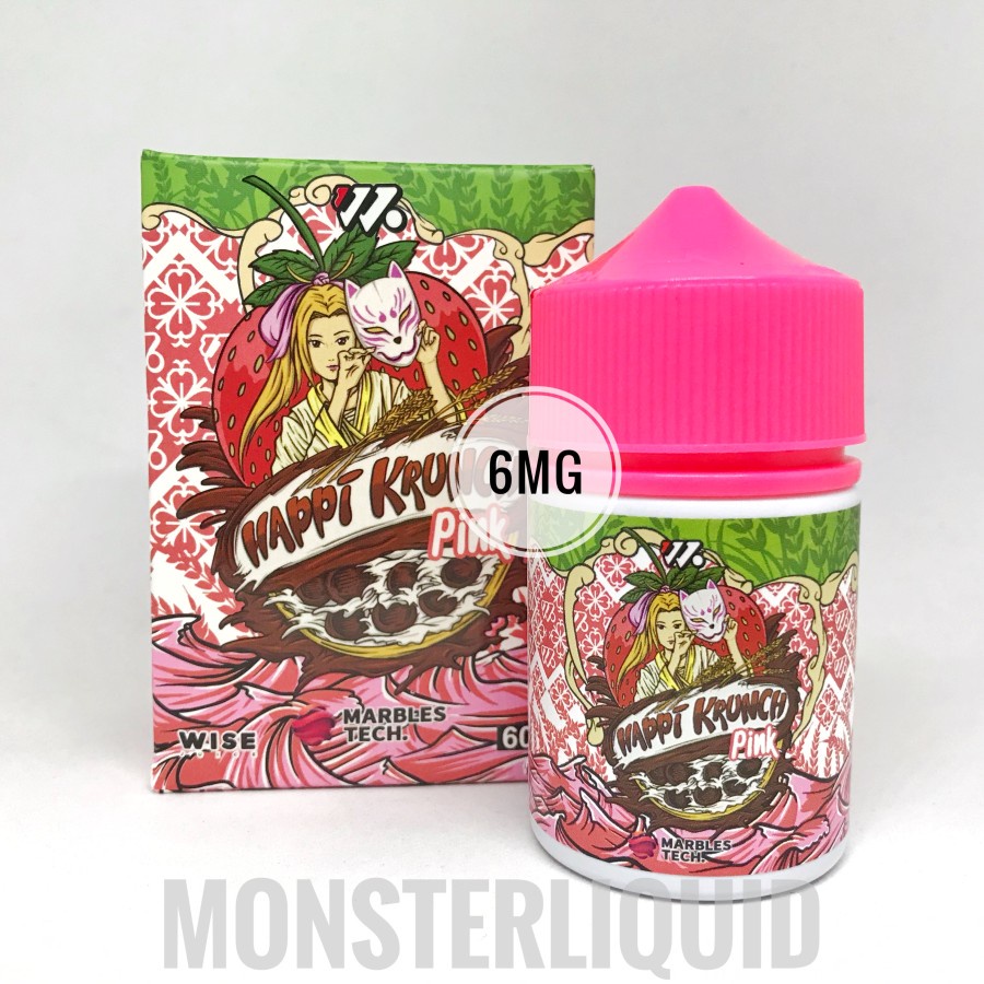 HAPPI KRUNCH V3 PINK STRAWBERRY BY WISE X ARIFFARISAN 6MG 60ML