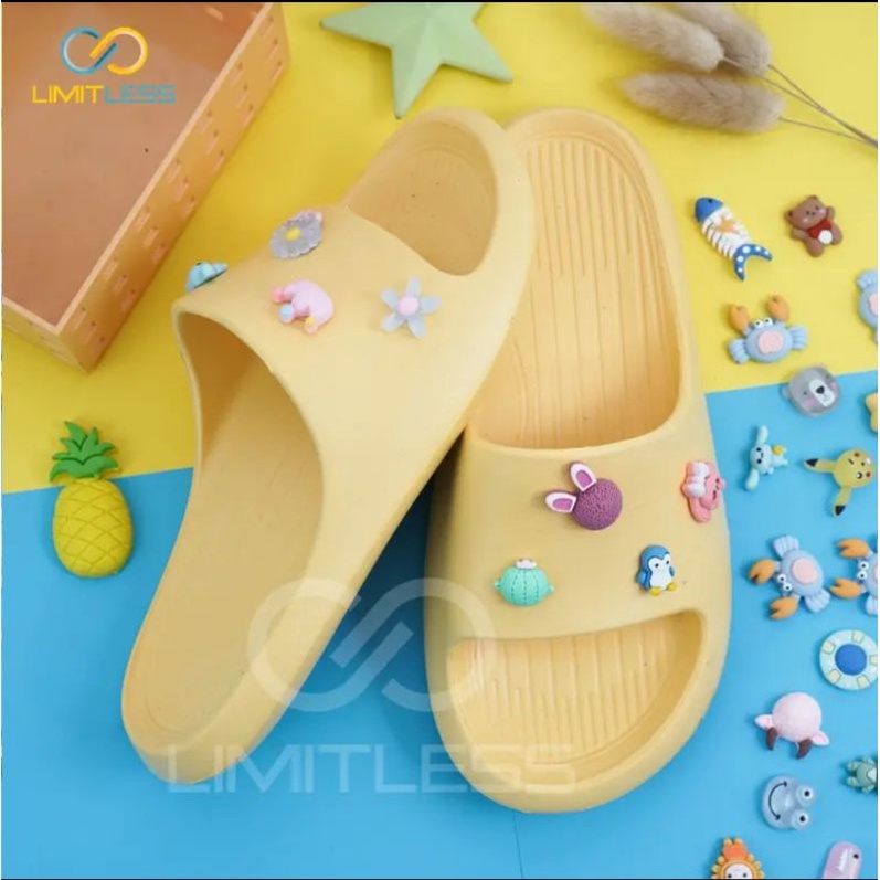 Sandal Wanita Selop Terbaru Karakter Lucu Sendal Cewek 3D Imut