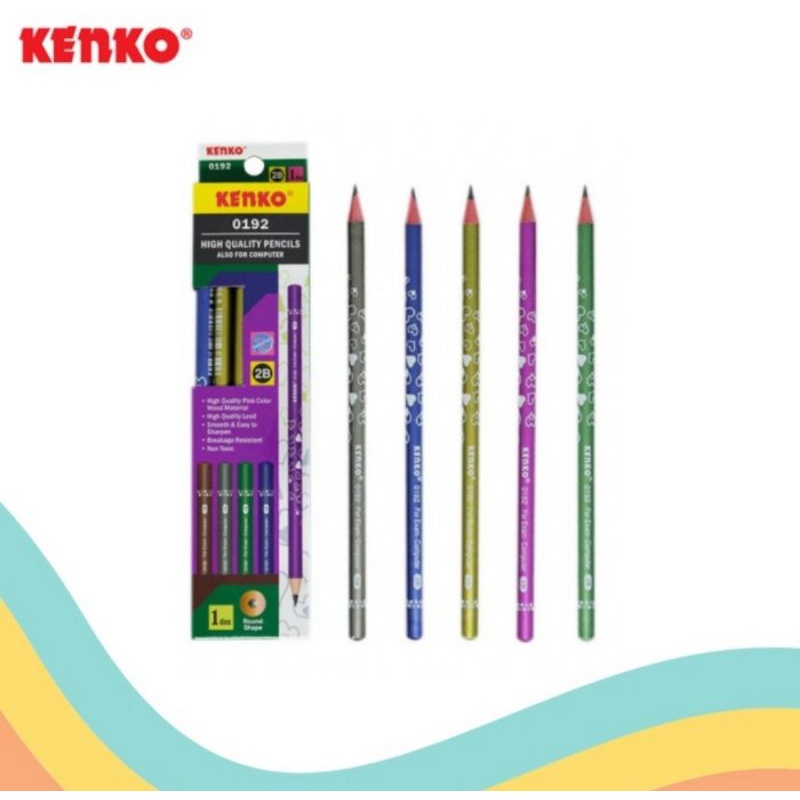 

Kenko Pensil 2B 0192 Pearl - Pensil Serut