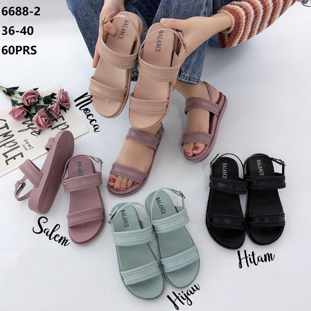 8 8 promo   sendal jelly wanita tali lucy blc 6688 2