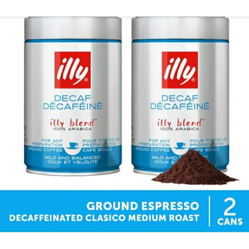 

bundling kopi decaf illy (2kaleng) decaffeinated coffee