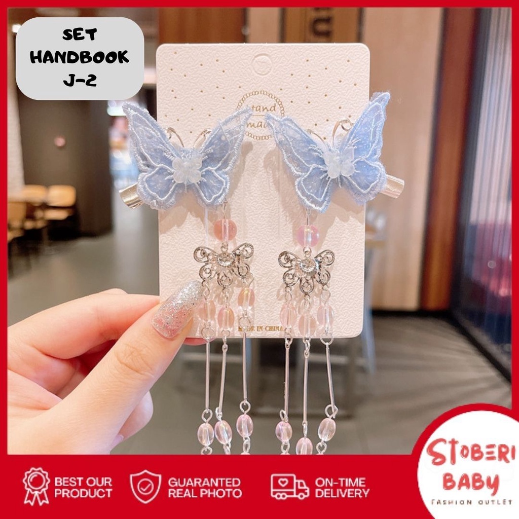 stoberi baby - JEPIT HANDBOOK Set Jepit Korea Jepit Rambut Hair Clip Anak Perempuan