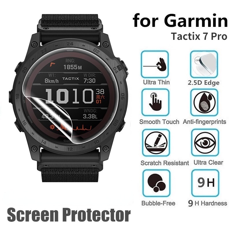 Film Pelindung Layar Full Cover Anti Gores Untuk Smartwatch Garmin Tactix 7 Pro