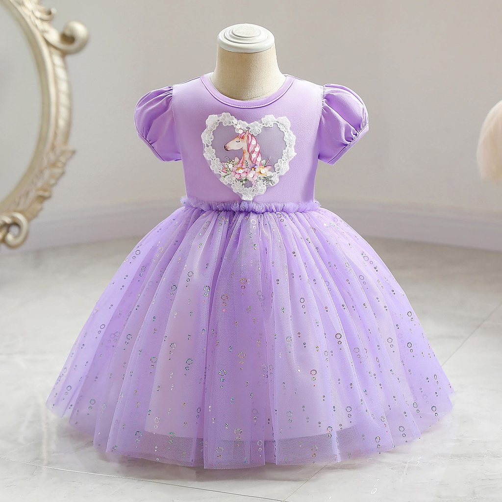 Dress Rainbow Anak Perempuan Love