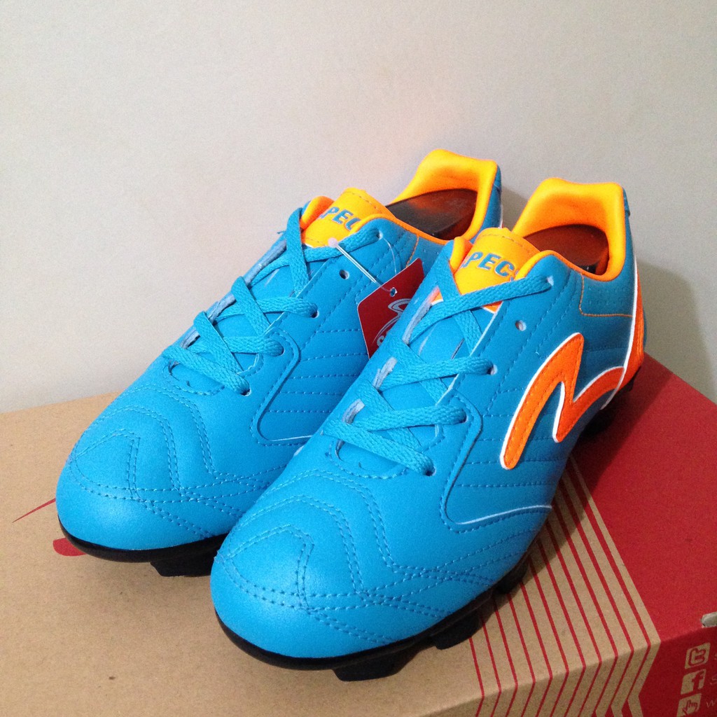 Promo Baru Sepatu Bola Anak Specs Brave FG Junior Blue Orange 100584 Original BNIB Terlaris