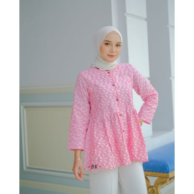 BLOUSE BATIK MODERN SOFTCOLOR | ATASAN WANITA | M-L-XL-XXL