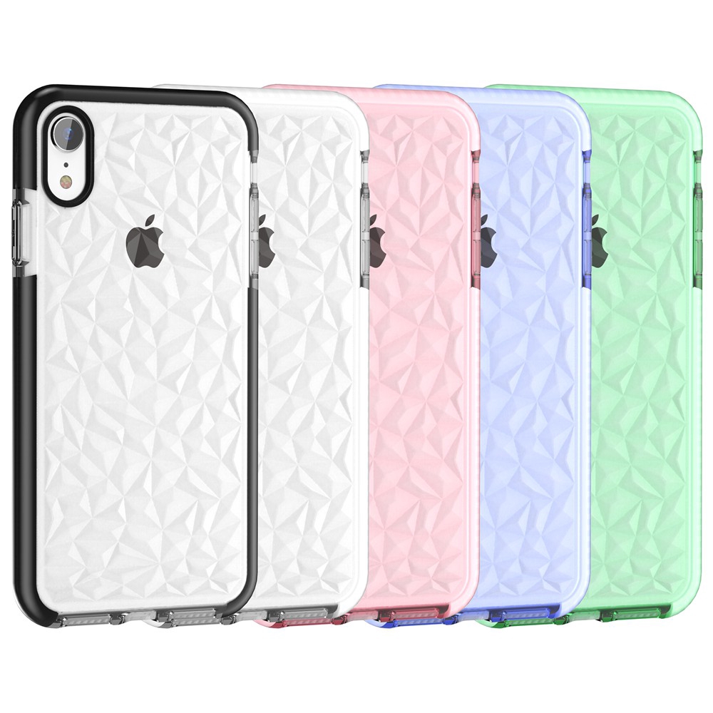 kasus iphone Case 11 Pro Max X XR XSMAX 6 7 8 6S 7Plus 8plus Diamond pattern TPU soft shell Cangkang lunak TPU