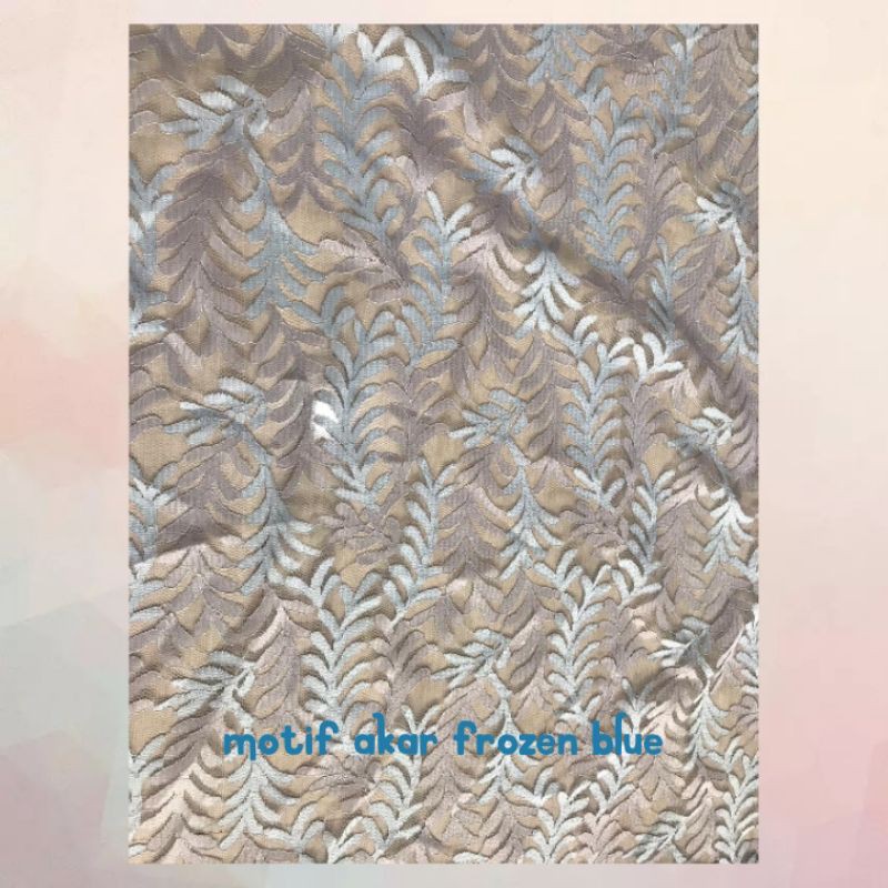 kain bahan kebaya Brukat motif salur akar