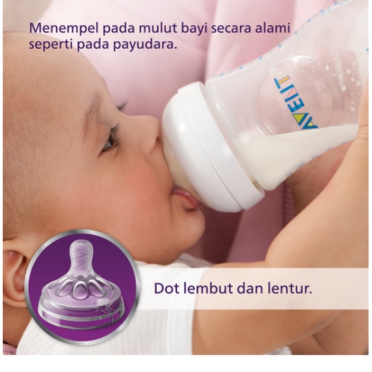 Avent Bottle Nat 125ml Single Pack SCF 690/13 - Botol Susu