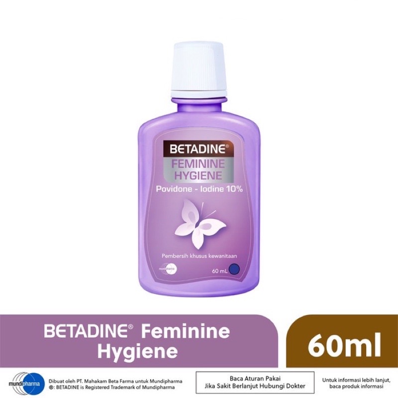 Betadine Feminine Hygiene - Sabun Pembersih Kewanitaan 60ml Mengatasi Keputihan