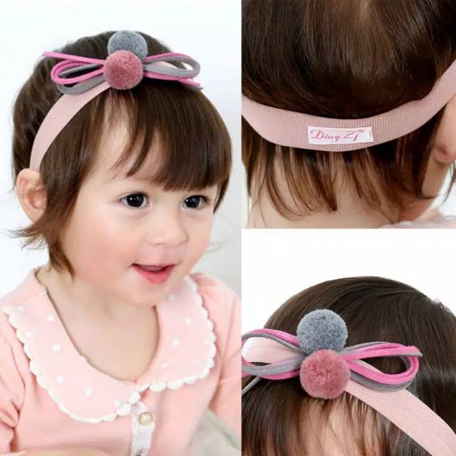 Aksesoris bando topi anak perempuan