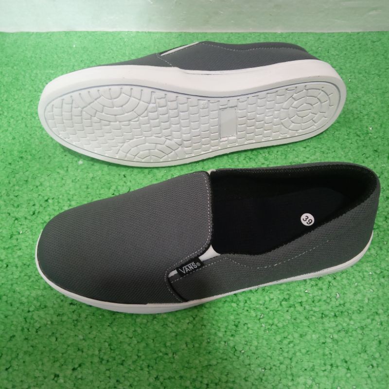 Sepatu Slip On Pria Sepatu Pria Tanpa Tali Sepatu Santai Cowok real pict(foto asli)